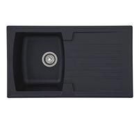 Lavello Incasso Cucina Granito Optik Mineralite 86 x 50 Nero respekta Boston