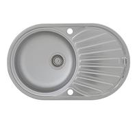 Respekta Cansas Lavello, inox, 77x48 cm, 1 vasca