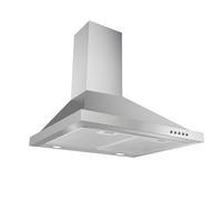 Respekta Cappa aspirante / Cappa a camino 60 cm / Alloggiamento in acciaio inox / Funzione di scarico e ricircolo / CH44078-60IX-A / A / 58 - 71 dB