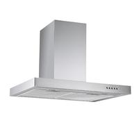 Respekta Cappa aspirante / Cappa a parete 60 cm / Alloggiamento in acciaio inox / Funzione di scarico e ricircolo dell'aria / CH22098IXB / B / 59 - 69 dB