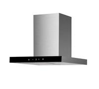 Respekta Cappa aspirante/Cappa a parete 60 cm/Alloggiamento in acciaio inox con frontale in vetro nero/Funzione di scarico dell'aria e ricircolo/Sira / 190030006002-20 / A++ / 57,8 - 67 dB