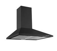 Cappa aspirante Respekta / Cappa a parete 60 cm / Alloggiamento in metallo nero / Funzione di scarico e ricircolo / CH22055SA / A / 52 - 66 dB