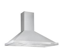 Respekta Cappa aspirante/cappa a parete 90 cm/struttura in acciaio inox/funzione di espulsione e ricircolo dell'aria / CH22068IXB / B / 58 - 64 dB