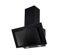 Respekta Cappa aspirante senza ingombro / 60 cm/struttura in metallo nero con pannello copriluce in vetro/funzione di espulsione e ricircolo dell'aria / CH33060SB / B / 51 - 64 dB
