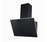 Respekta Cappa aspirante senza ingombro per la testa / 60 cm/pannello copriluce in vetro con struttura in metallo nero/funzione di espulsione e ricircolo dell'aria / CH112060S / A++ / 39-59 dB