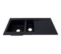 Lavello da incasso lavello da cucina LED lavello nero acciaio inox 45x75 set ...