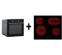 Respekta Forno autosufficiente in vetro AB700 con timer LED + piano cottura in vetroceramica