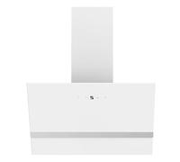 Respekta Hera Cappa aspirante inclinata 60 cm, vetro, bianco
