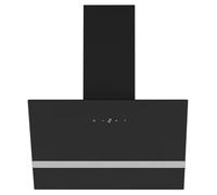 Respekta Hera Cappa aspirante inclinata 60 cm, vetro, nero