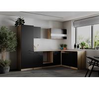 respekta L Cucina Da Incasso Angolo Cucina Lineare Merle Nero 280 cm