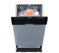 Respekta lavastoviglie completamente integrata 45 cm/Lavastoviglie da incasso con cestello per posate / 6 programmi/Avvio differito / 9 coperti/silenziosa 49 dB / GSP45VV