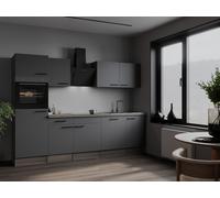 Respekta Oliver Cucina In Linea Completa Grigio Opaco 280 cm