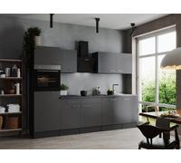 Respekta Oliver Cucina Inclusa Cuciniere Blocco Da Incasso Grigio Opaco 280 cm
