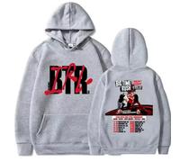 Respeto Felpa con Cappuccio BTR World Tour Felpa con Cappuccio Big Time Rush Band Moda A Maniche Lunghe da Uomo Nuovo Abbigliamento Streetwear XS-3XL-Grey||XX_l