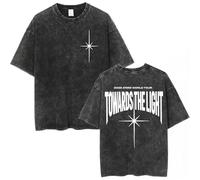 Respeto Maglietta Vintage Lavata At-EE-z World Tour Concert T-Shirt Stampata in Cotone da Uomo E da Donna Hip-Hop Street Magliette Sportive in Cotone A Maniche Corte XS-3XL-TWO||l