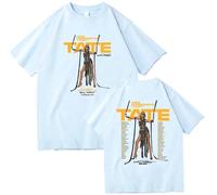 Respeto T-Shirt Hip-Hop Singer Tate McRae T-Shirt Uomo Unisex Cotone T-Shirt A Maniche Corte Unisex Vintage Girocollo T-Shirt XS-3XL-Black||XS
