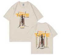 Respeto T-Shirt Hip-Hop Singer Tate McRae T-Shirt Uomo Unisex Cotone T-Shirt A Maniche Corte Unisex Vintage Girocollo T-Shirt XS-3XL-Black||XS