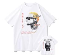 Respeto T-Shirt in Cotone Chris Brown The 11:11 Tour T-Shirt Rapper Concert Merch T-Shirt A Maniche Corte Unisex Moda Casual Streetwear XS-3XL-Black||XS