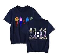 Respeto T-Shirt in Cotone da Uomo Chris Brown 11:11 Tour Stampa Fronte-Retro Logo T-Shirt Girocollo T-Shirt Pullover A Maniche Corte da Uomo da Donna Felpa Casual Top XS-3XL-Black||XS
