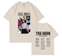 Respeto T-Shirt Nia-ll Horan T-Shirt Stampata T-Shirt alla Moda Harajuku O-Collo A Maniche Corte per Uomo E Donna Regalo Fan XS-3XL-Black||XS