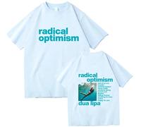 Respeto T-Shirt per Uomo E Donna Dua-Lipa T-Shirt Stampate Fronte-Retro T-Shirt Hip-Hop Street Girocollo Camicie Casual A Maniche Corte XS-3XL-Black||XS