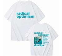 Respeto T-Shirt per Uomo E Donna Dua-Lipa T-Shirt Stampate Fronte-Retro T-Shirt Hip-Hop Street Girocollo Camicie Casual A Maniche Corte XS-3XL-Black||XS
