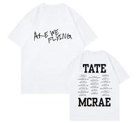 Respeto T-Shirt Tate McRae Think Later World Tour Merchandise T-Shirt Casual Estiva da Uomo A Maniche Corte da Donna T-Shirt in Cotone XS-3XL-White||XL