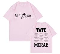 Respeto T-Shirt Tate McRae Think Later World Tour Merchandise T-Shirt Casual Estiva da Uomo A Maniche Corte da Donna T-Shirt in Cotone XS-3XL-Pink||S