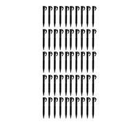 Respice Finem 50 Pezzi Punti Da Tenda In Plastica ABS Ad Alta Resistenza 5 5 Pollici Filettatura Presa Solida Sabbia Campeggio Spiaggia Allaperto Giardino Colore Giallo Black Desig