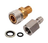 RESPICEFINEM 1/8 BSPP Connettore rapido Disconnect Release Caricamento Accessori accoppiati con socket femminile acciaio inossibile per applicazioni pneumatiche in pistola ad