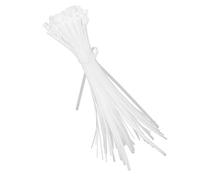 Respicefinem 100pcs cavi legami multipli ad uso di uso realizzato in nylon ideale per vincolare vari fili in casa e ufficio con lunghezza regolabile e featu riutilizzabile (White)