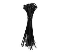 Respicefinem 100pcs cavi legami multipli ad uso di uso realizzato in nylon ideale per vincolare vari fili in casa e ufficio con lunghezza regolabile e featu riutilizzabile (Black)