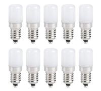 Respicefinem 10Pcs 1.5W LED Candle Light Bulb Screw Socket Bulb Lamp Replacement Parts AC 230V E14