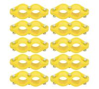 Respicefinem 10Pcs Round Water Pipe Fastener Clip Fixing Tool Farm Accessories For Aquaculture Waterline Durable Abs Material Pipe Connector For Livestock Farming