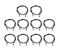 RESPICEFINEM 10pcs Sensore di temperatura della sonda termistore Piccola dimensione adatta per l'attrezzatura spaziale stretta Controllo della temperatura costante Varie industrie (10K B3435)