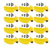 RESPICEFINEM 12 pezzi piccioni e alimentatore di quaglia che beve tazza di tazza di uccelli pollame ideale ideale per l'agricoltura con facile installazione forte stabilità