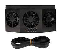 Respicefinem 15W SOLAR ARITE A SOLARE Ventilatore per auto a 3 fori Circulation Veicolo Ventile Premium Materiale Expels Gas Heachs Keeps Doubles Facile da installare per la (Black)