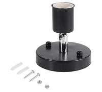 Respicefinem 1pc E27 moderno assolo vintage a parete a parete montato per lampada a parete bulbo presa a 180 ° rotazione (Black)