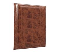 Respicefinem 250 tasche 10 pagine album monete ideale per i collezionisti di monete per conservare varie monete di medaglie e badge con materiale di capacità sufficiente ed e (Marrone)