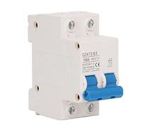 Respicefinem 2P Mini DC Interruttore Rapido e Magnetico Dispping per Solare PV Marine e altri sistemi di alimentazione DC con 4kA Icu 6kV Uimp e DC500V 50A Rati (16A)