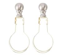 Respicefinem 2pcs lampada in metallo oro clip clip clip durevole clip elegante su supporto per paralume per soggiorno camera da letto tavolo da scrivania lampada da pavimento (Gold)