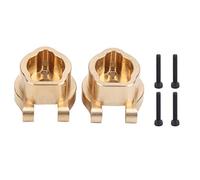Respicefinem 2pcs RC Ottone Puntina C Tazza C con Accessorio a Vite da 4 Pezzi Durevole per 4 6 cingoli Aumentano la stabilità dell'auto RC Fatta di Materiale in Ottone di qualità