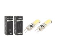 Respicefinem 2pcs silicone LED Lulbo Lulbo Bi-pin Bulbo LED Gel Crystal White Gy6.35 COB 1505 3W 12V 300lm per armadi armadi Outdoor Home Office Soffil (Luce fredda)