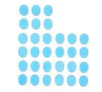 Respicefinem 30 cuscinetti ammortizzanti in gel di silicone di qualità, silenziatori per silenziatori acustici, colore blu, morbidi, sicuri e durevoli, con buona viscosità, non cadono facilmente (blu)