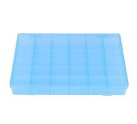 Respicefinem 36 slot slot in plastica rosa Orecchini in elastica della scatola di stoccaggio ideale per l'organizzatore per la casa Safe Materia non inodolette regolabili (Blue)