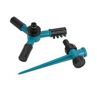 Respicefinem 360 Rotating Lawn Sprinkler With 3 Arms Automatic Garden Watering Irrigation Tool Saves Time Multi Angle Nozzles For Large Area Watering Made From Premium Abs Stable I