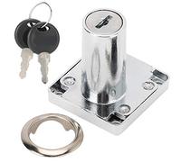 Respicefinem 3Pcs Set Desk Drawer Lock With Keys Zinc Alloy And Practical For Office Cabinet Wardrobe Door Mailbox Jewelry Box And More Approx 18mm Hole Opening Size And 38