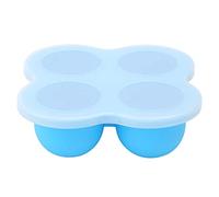 RESPICEFINEM 4 fori piroscafo di uova in silicone di grado alimentare un comodo e pratico strumento di cottura da adatto per la maggior parte dei pentole a pressione colore blu