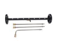 Respicefinem 4000PSI Idropulitrice Pulitore Carrello 2 in 1 Sotto Auto Scopa con 3 Bacchette di Prolunga 7 Ugelli in Acciaio Inossidabile per Auto Camion SUV Vialetto Marciapiede (7 fori)