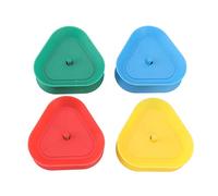 Respicefinem 4pcs Hands Plastic Triangle a forma di carta da gioco con design primaverile per giochi di poker per adulti e giochi per cartone da cartone animato per adolescenti